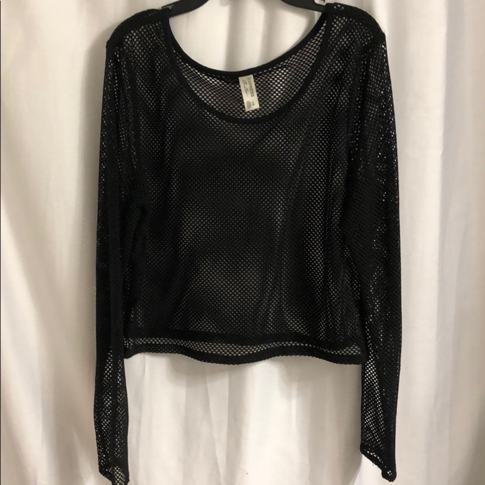 LONG SLEEVE FISHNET SHIRT LARGE EXPRESS